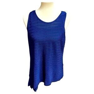 NWOT WHBM Electric Blue Asymmetrical Blouse